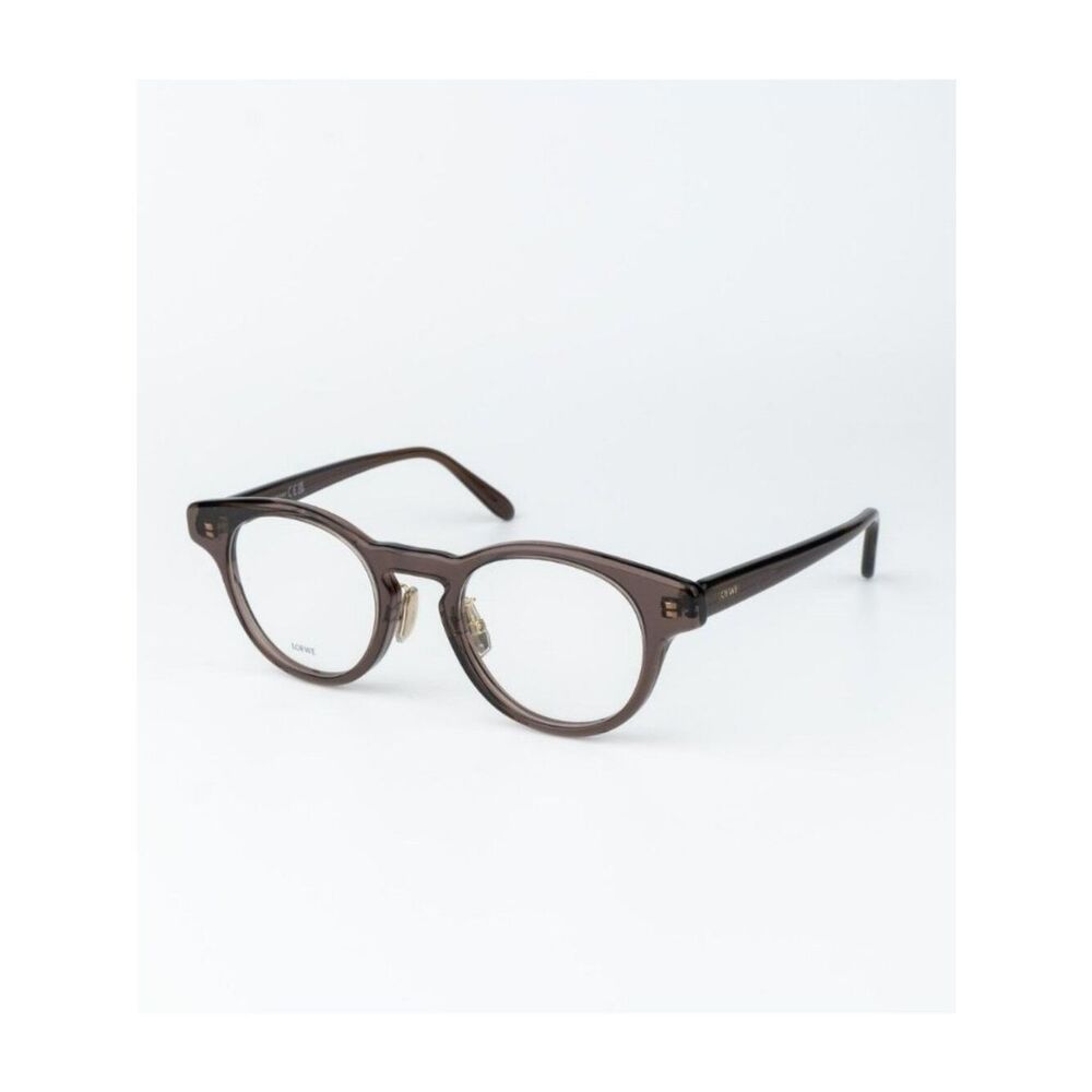 Loewe Women Eyeglasses Brown Round LW50085F 050 NEW AUTHENTIC